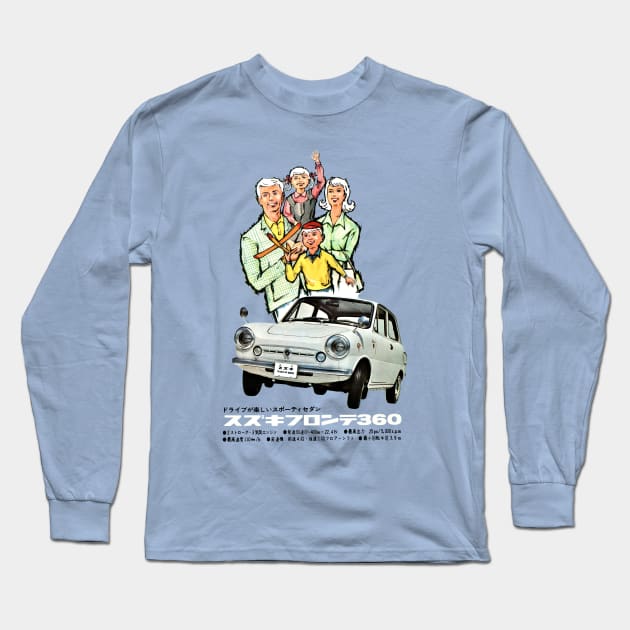 SUZUKI FRONTE - advert Long Sleeve T-Shirt by Throwback Motors